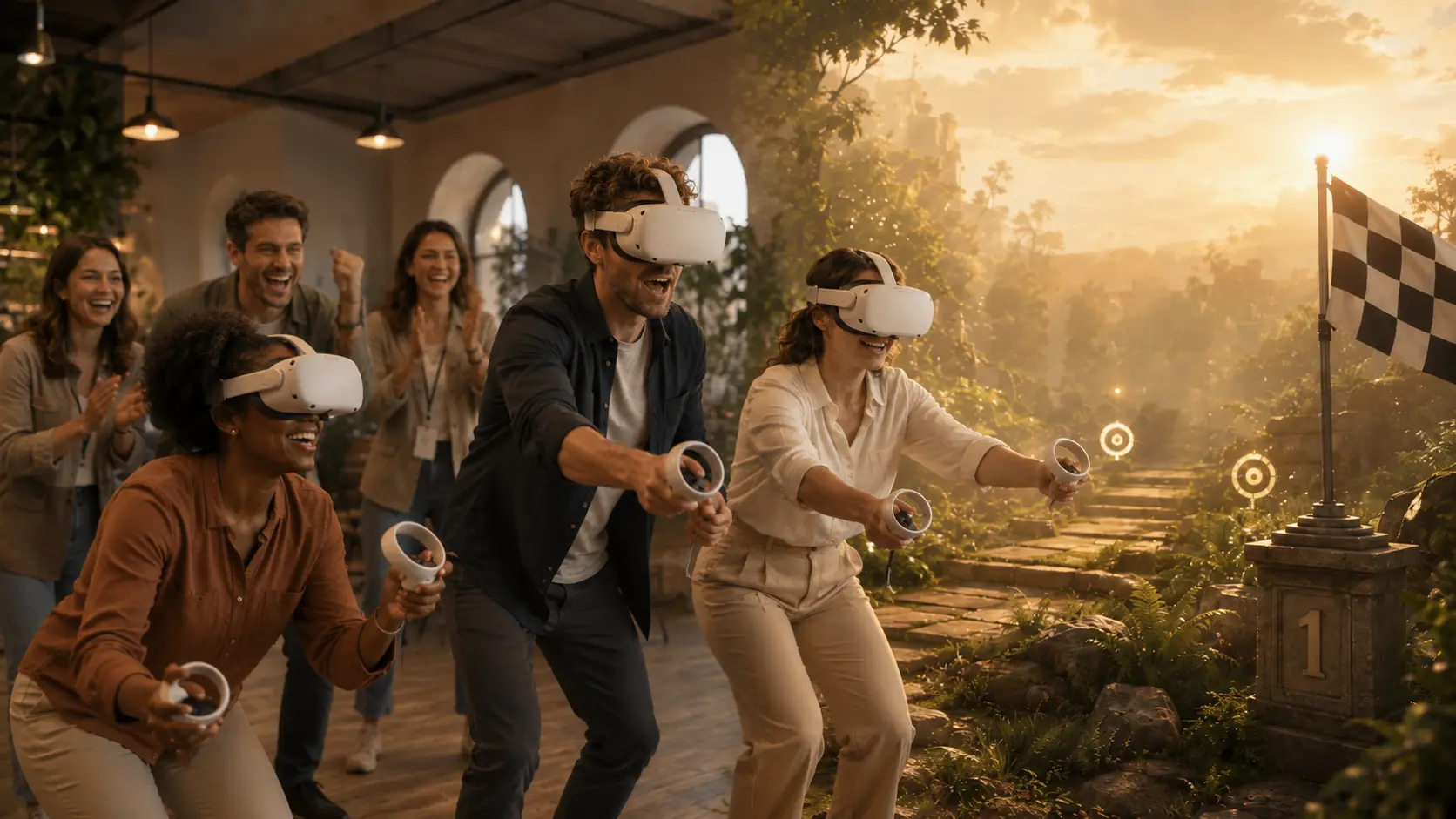 Tournoi VR avec affrontement entre joueurs et classement